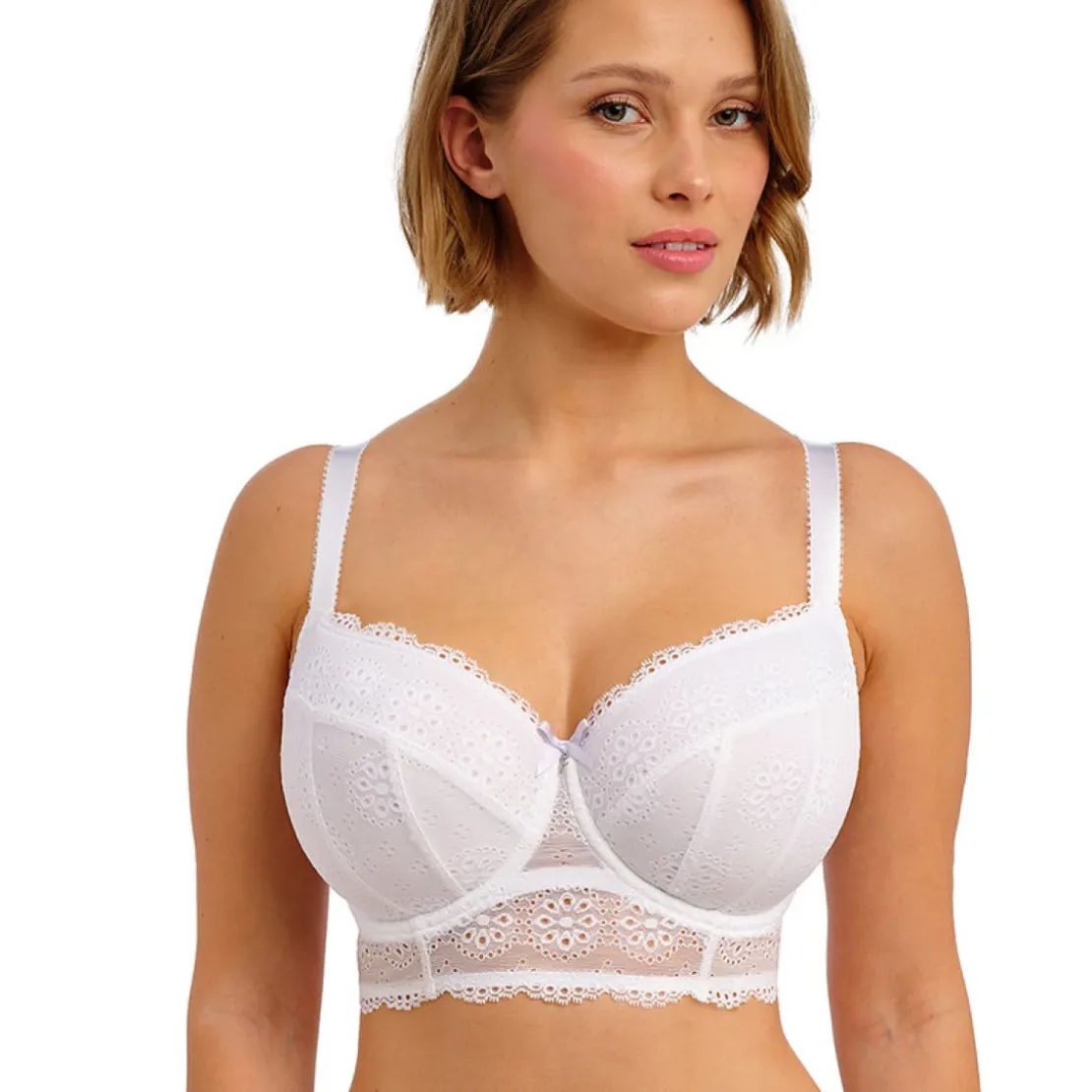 FreyaSoutien gorge bustier - broderie anglaise - Blanc - POSIE