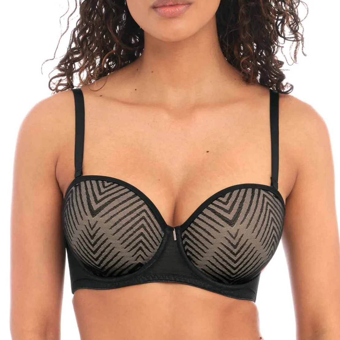 FreyaSoutien-gorge Coques Moulées Armatures - Noir en nylon- TAILORED