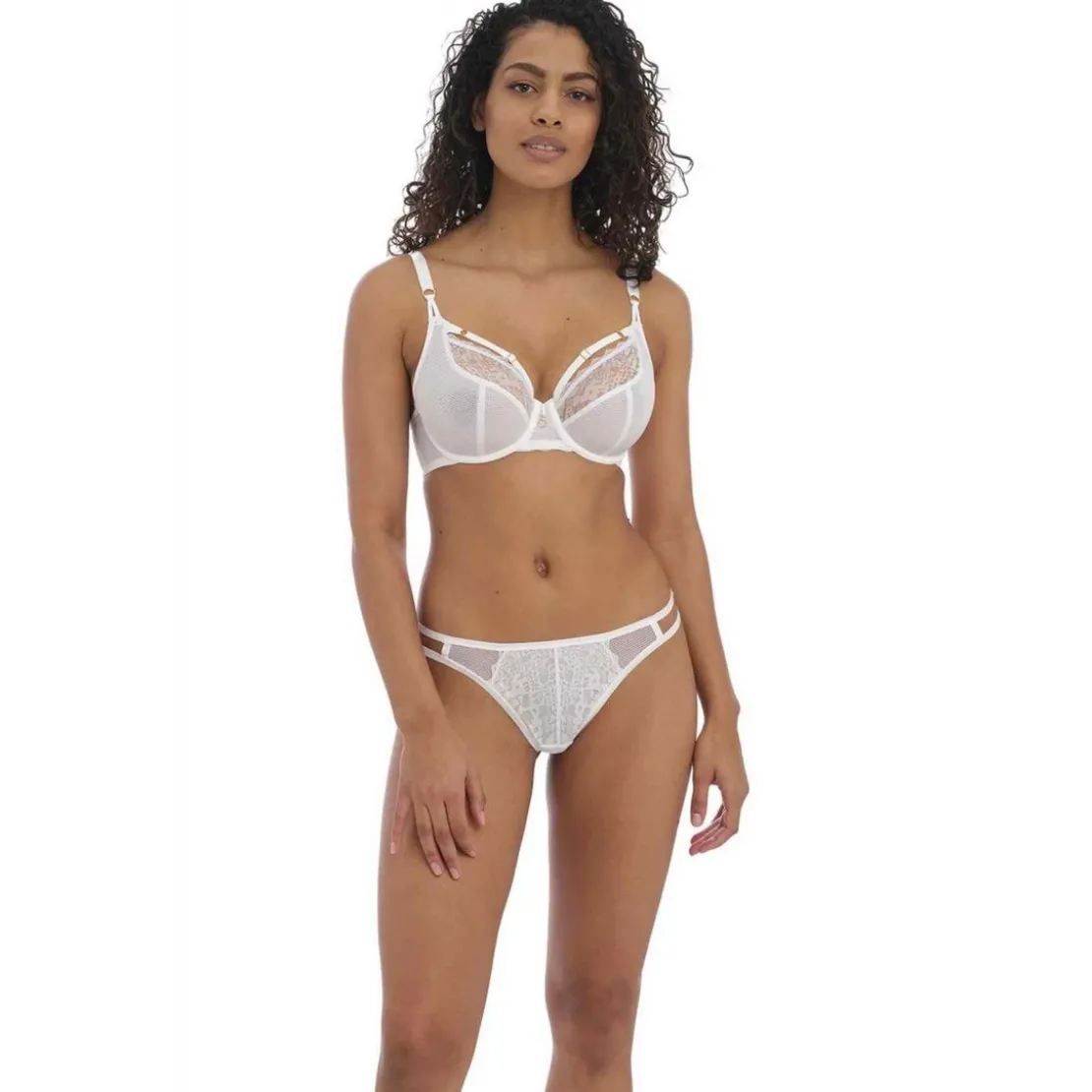 FreyaSoutien-gorge plongeant armatures - Blanc TEMPTRESS en nylon- TEMPTRESS