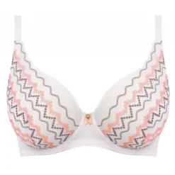 FreyaSoutien-gorge plongeant armatures - Blanc FESTIVAL VIBE en nylon- FESTIVAL VIBE