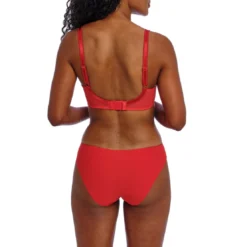 Freyasoutien-gorge Plongeant rouge vernis- HALLIE