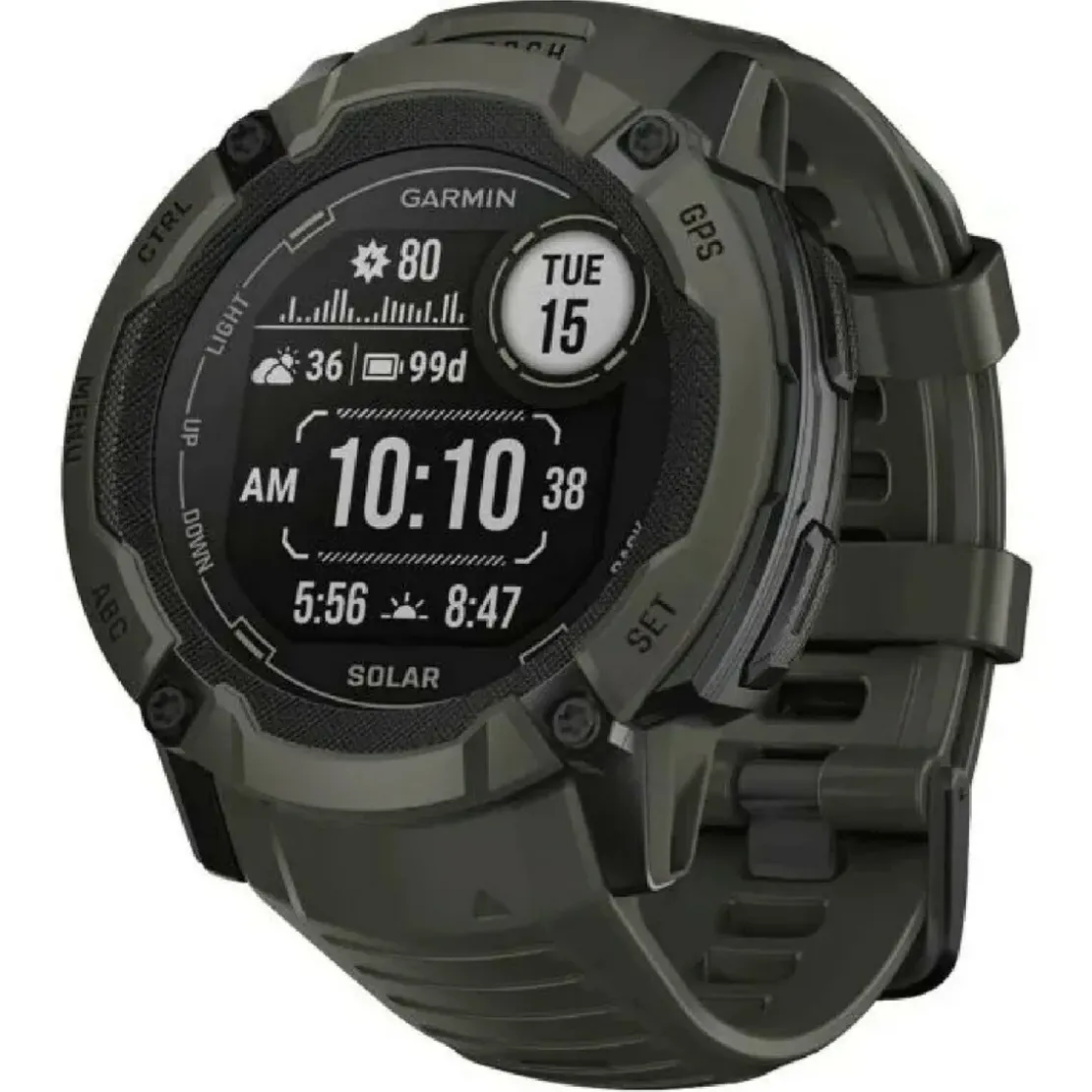 GarminGarmin Instinct 2X Solar - 010-02805-05 Vert - 53 mm
