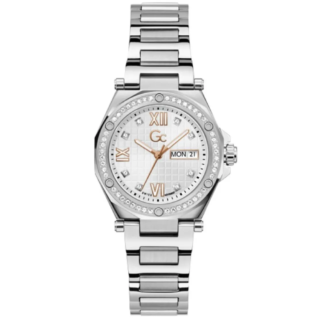 GCMontre pour femme Gc Legacy Lady Z20003L1MF avec bracelet en acier argent