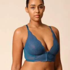 GossardBrassière à décolleté profond - Bleu- superboost lace