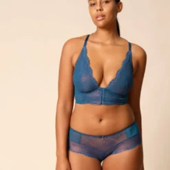 GossardBrassière à décolleté profond - Bleu- superboost lace