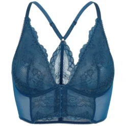GossardBrassière à décolleté profond - Bleu- superboost lace