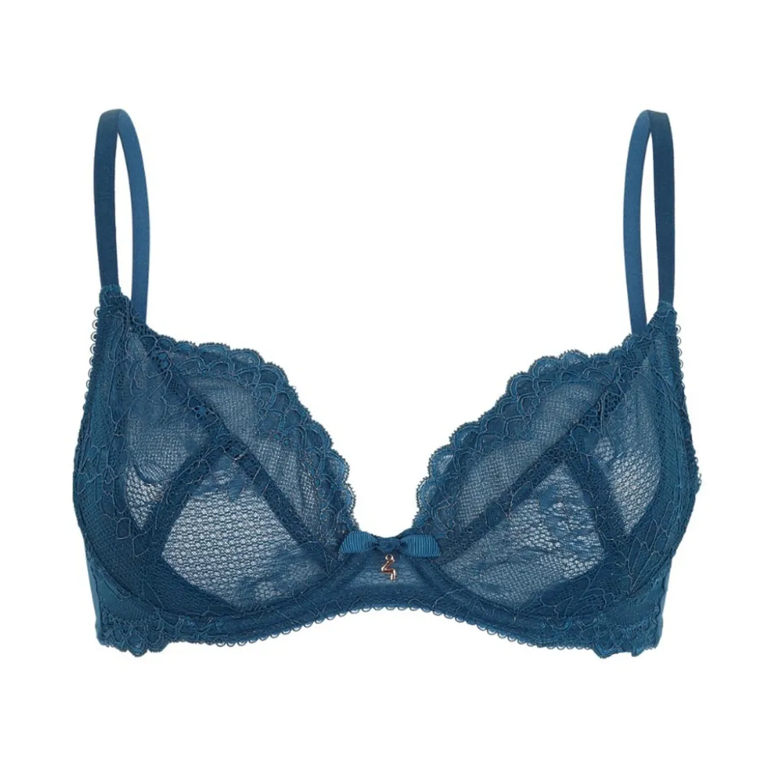 GossardSoutien-gorge plongeant non rembourré - Bleu- superboost lace