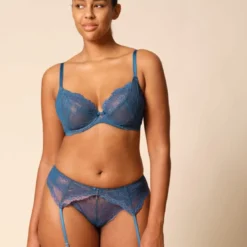 GossardSoutien-gorge plongeant non rembourré - Bleu- superboost lace