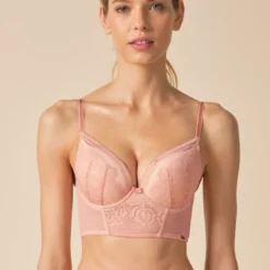 GossardSoutien-gorge plongeant longline rembourré - Blush rose- encore