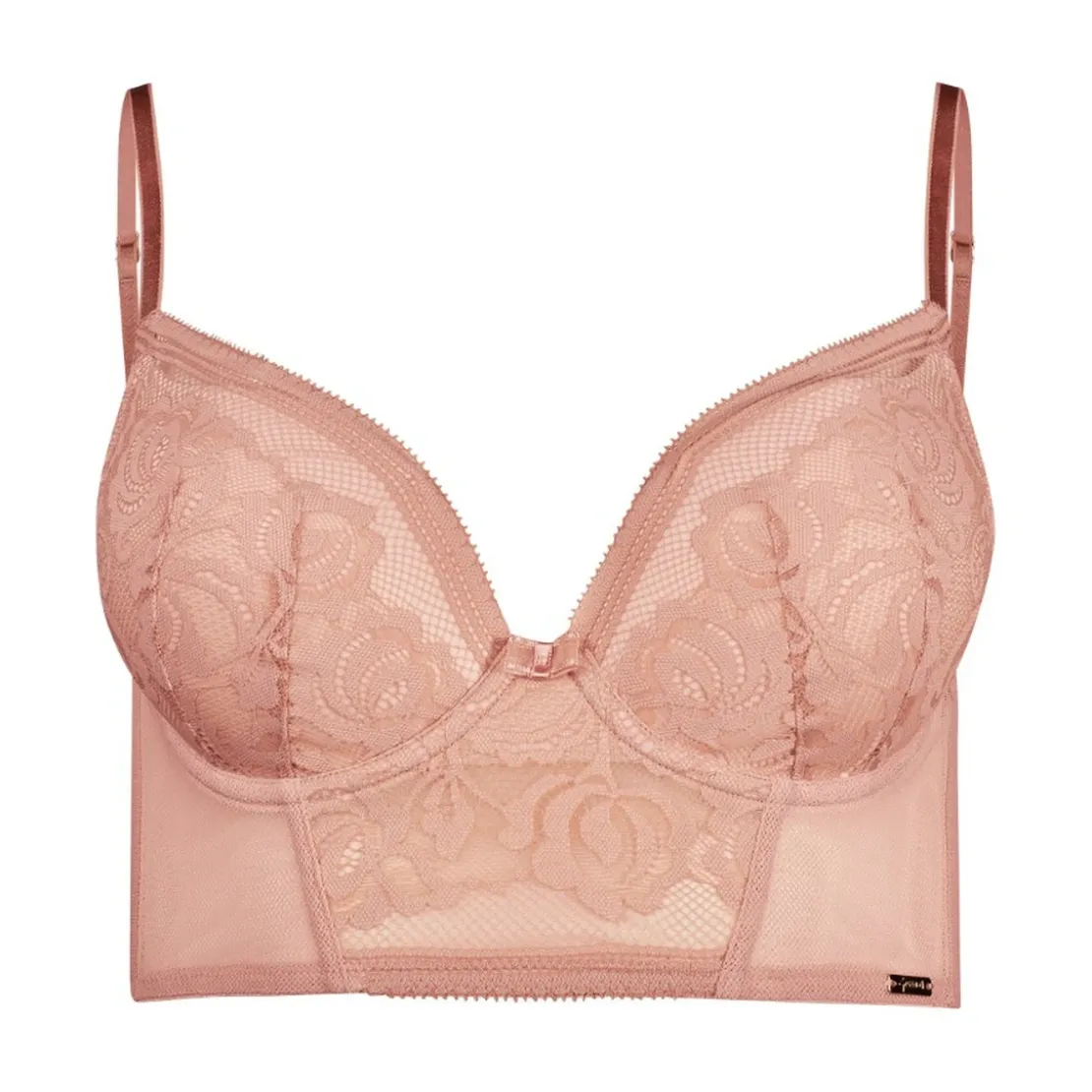 GossardSoutien-gorge plongeant longline rembourré - Blush rose- encore