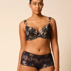 GossardSoutien-gorge plongeant rembourré - Noir- Lace soiree
