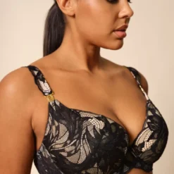 GossardSoutien-gorge plongeant rembourré - Noir- Lace soiree