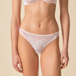 GossardString blanc- glossies lace