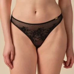 GossardString - Noir- Glossies Lace