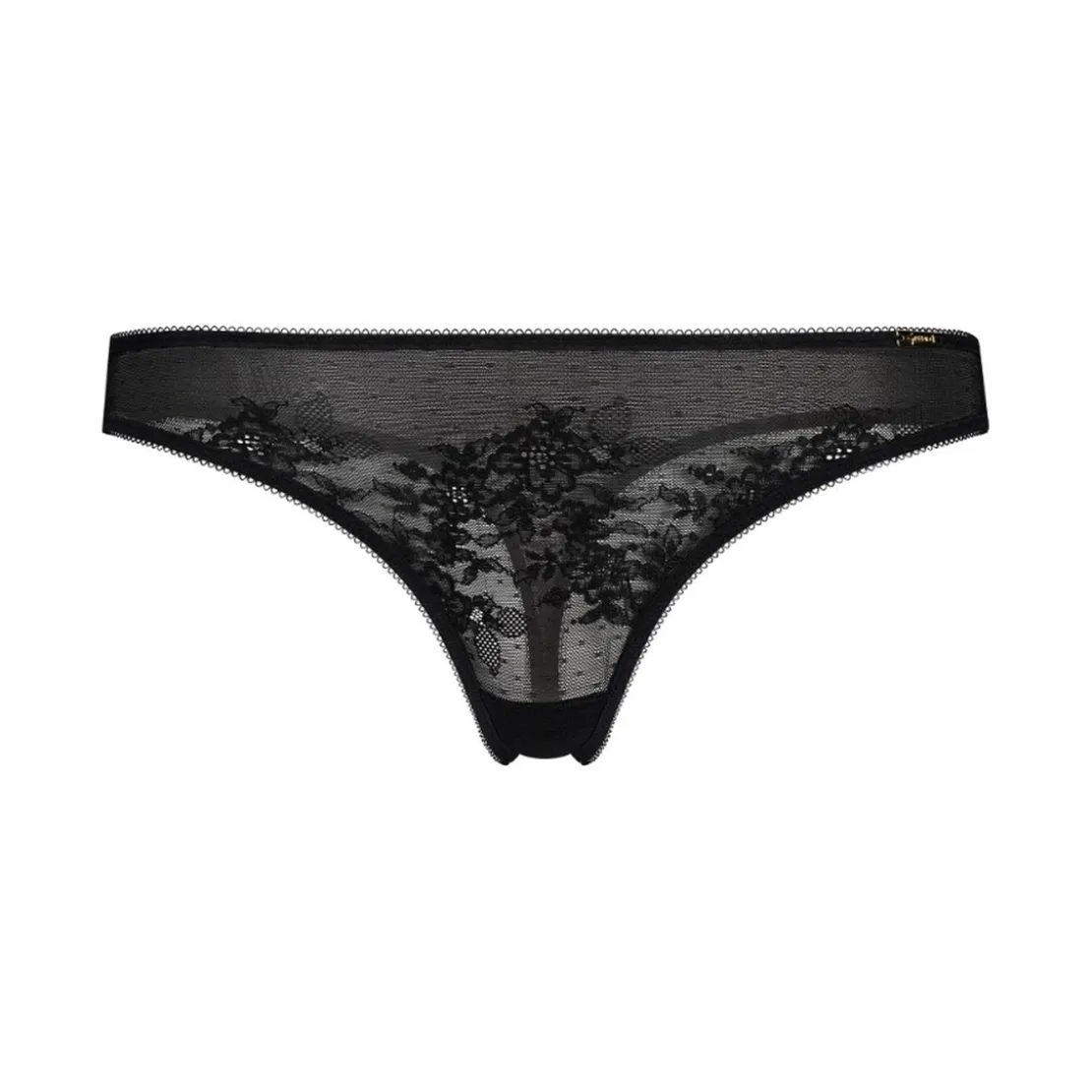 GossardString - Noir- Glossies Lace