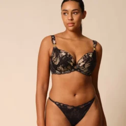 Gossard String - Noir- lace soiree