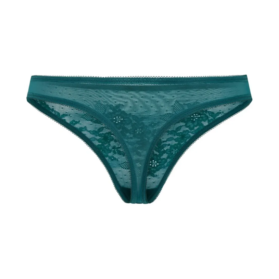 GossardString vert foncé- glossies lace