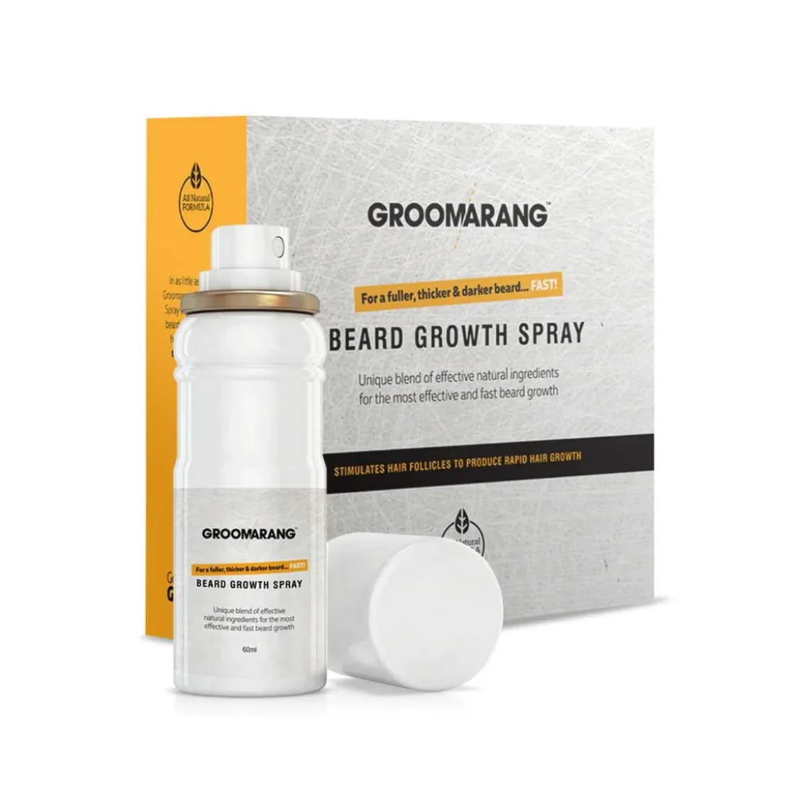 GroomarangSpray naturel accélérateur de pousse pour barbe60 ml