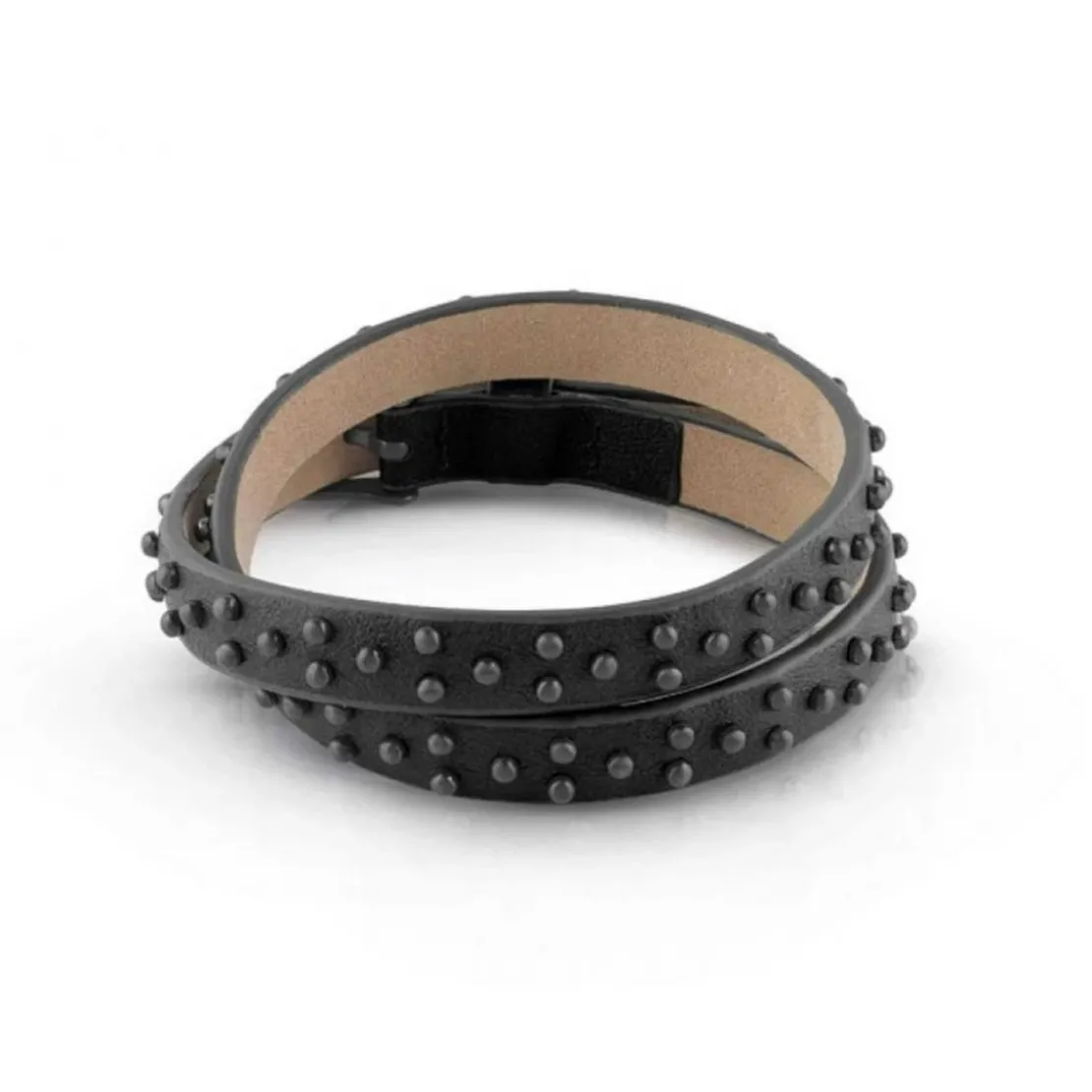 Guess BijouxBracelet Guess GUESS HERO UMB29018 - cuir noir 2 tours Homme