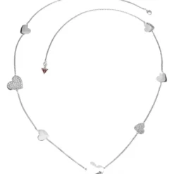 Guess BijouxCollier et pendentif Guess UBN11434 - Collier et pendentif Sautoir Coeurs Argent Guess Bijoux