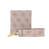 Guess MaroquineriePorte-Cartes Bi-Color en Cuir beige