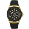 GuessMontre Guess LEGACY W1049G5 - Montre Multifonctions Boitier Acier Or Bracelet Silicone NOir Guess Montres