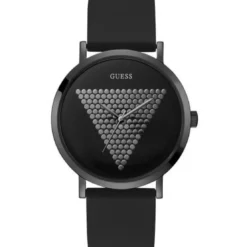 GuessMontre Guess W1161G2 - IMPRINT Boitier Acier Noir Bracelet Silicone Noir Cadran Noir Guess Montres