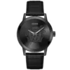 GuessMontre pour homme Monarch GW0566G2 avec bracelet en cuir noir
