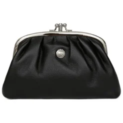 HexagonaPorte-monnaie Cuir COCONUTS Noir Yara