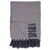 House NordicPlaid Scandinave en Coton Noir et Blanc SUZY