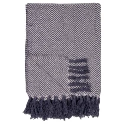 House NordicPlaid Scandinave en Coton Noir et Blanc SUZY