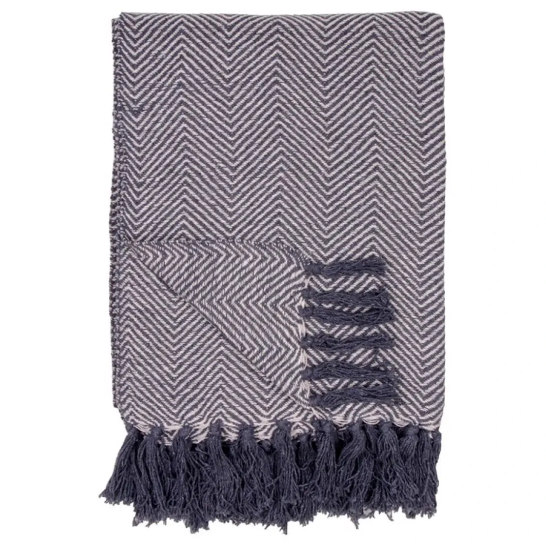 House NordicPlaid Scandinave en Coton Noir et Blanc SUZY