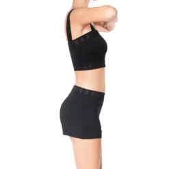 Huit LingerieJeanne Shortnoir en coton- Jeanne Short