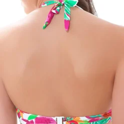 Huit MaillotsHaut de maillot de bain tour ce cou à balconnets Huit 8 FLOWER ADDICT ruby