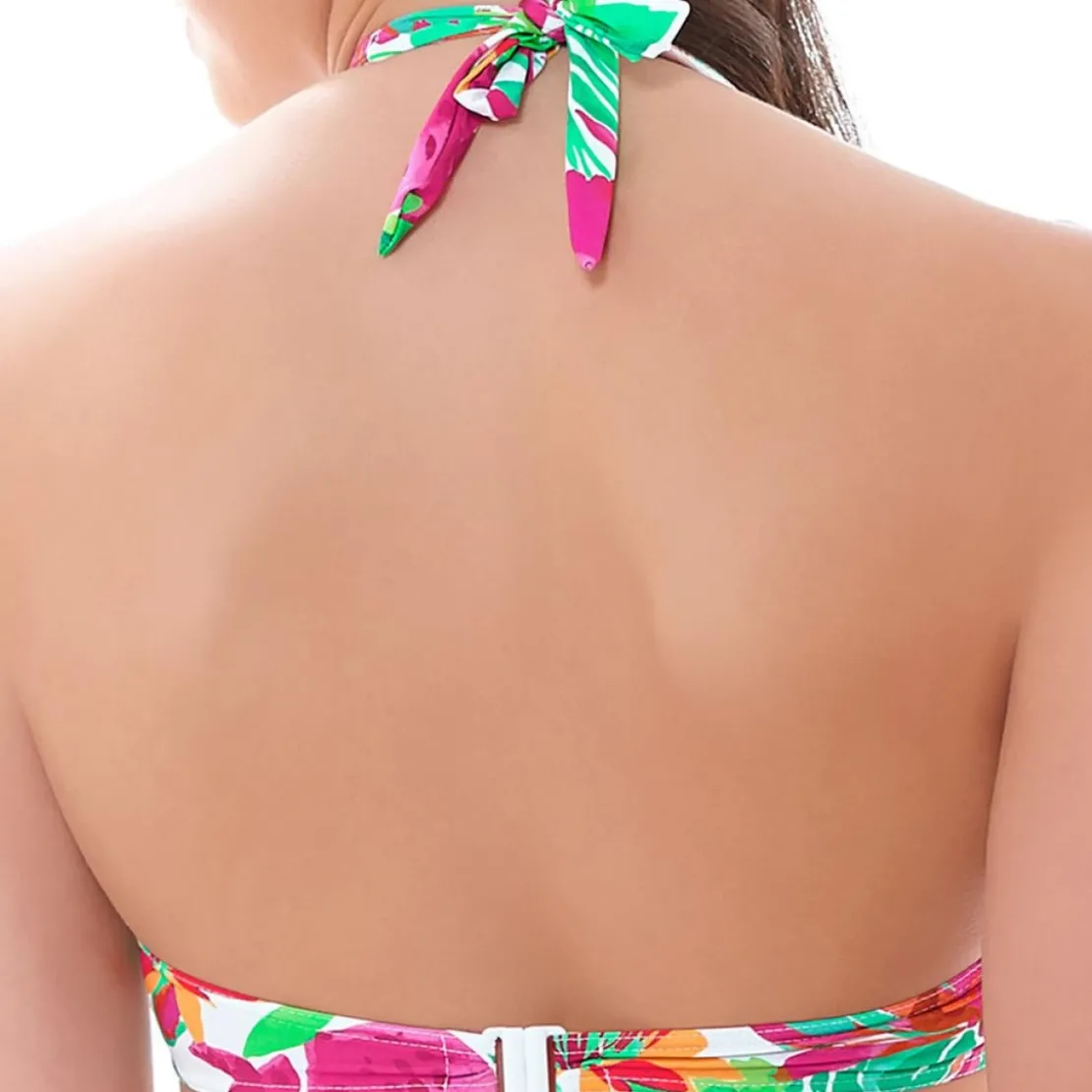 Huit MaillotsHaut de maillot de bain tour ce cou à balconnets Huit 8 FLOWER ADDICT ruby