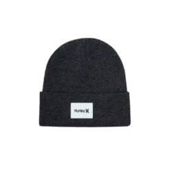 HurleyBonnet anthracite en maille côtelée