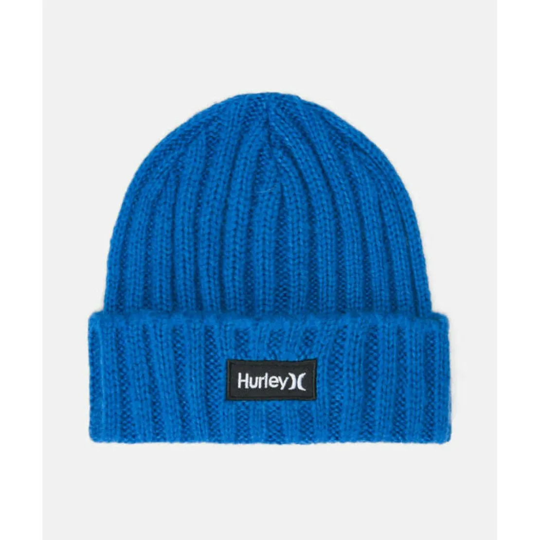 HurleyBonnet bleu en tricot à revers