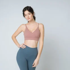 IconicBrassière col V Femme rose en nylon