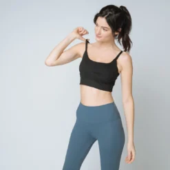 IconicBrassière de sport dos croisé Femme noir en nylon