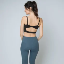 IconicBrassière de sport dos croisé Femme noir en nylon