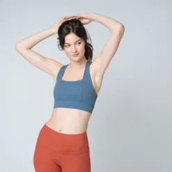 IconicBrassière dos croisé Femme bleu en nylon