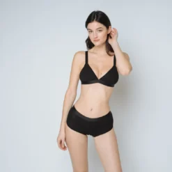 IconicSoutien gorge triangle en maillenoir