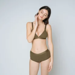 IconicSoutien gorge triangle en maillekaki
