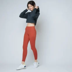 IconicSweat capuche crop top Coton Femme bleu