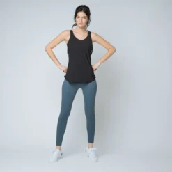 IconicTop de sport bi-matière Femme noir en nylon