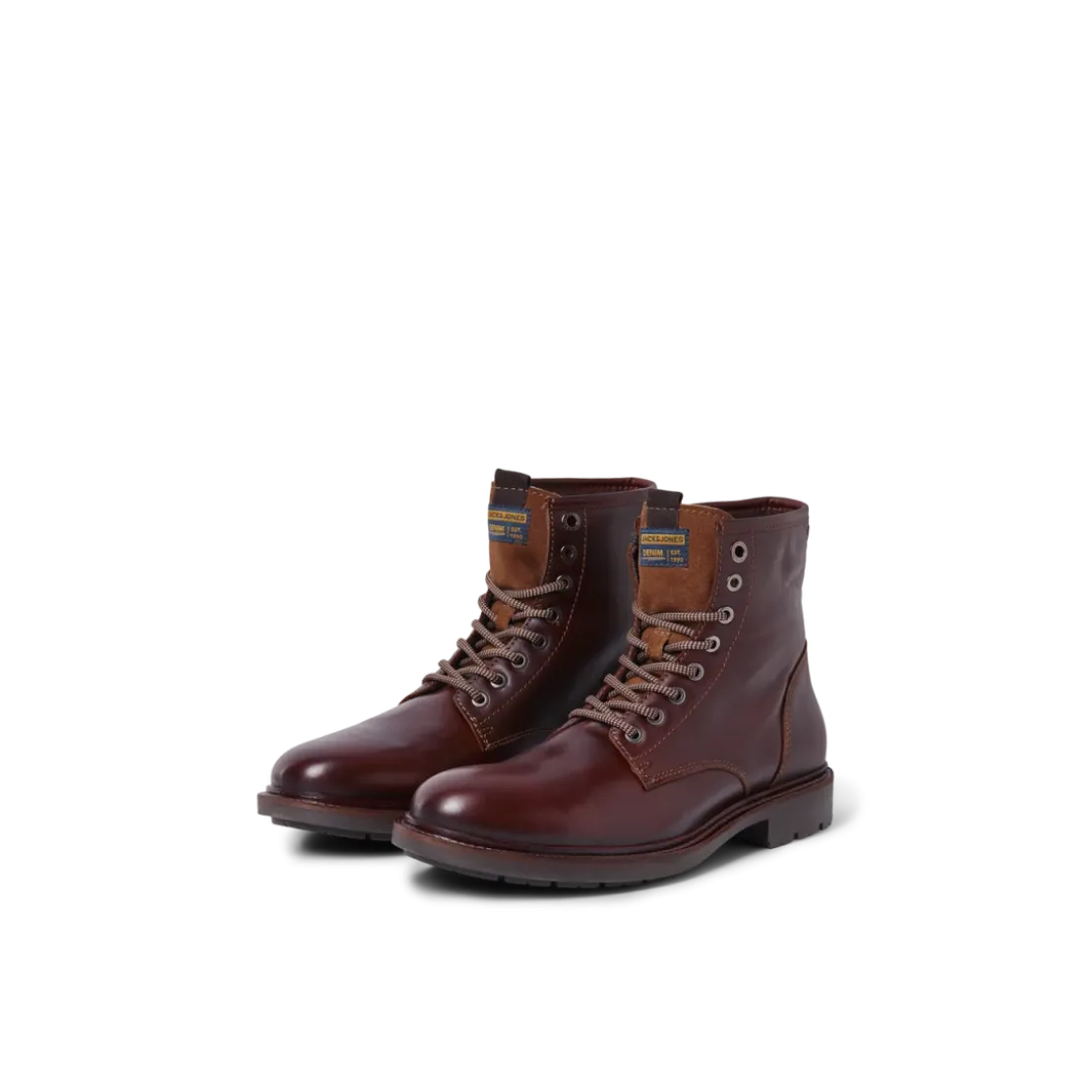 Jack & JonesBottes homme marron lacets cuir Raj