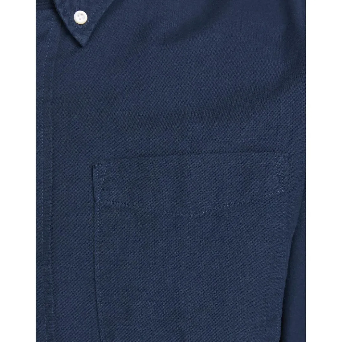 Jack & JonesChemise habillée Slim Fit Col boutonné Manches longues Bleu Marine en coton