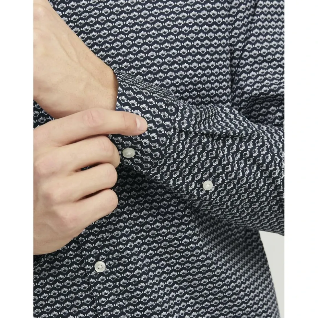 Jack & JonesChemise homme bleu en coton