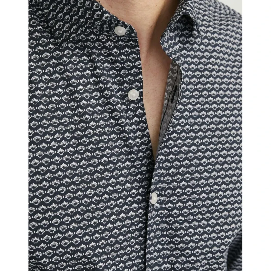 Jack & JonesChemise homme bleu en coton