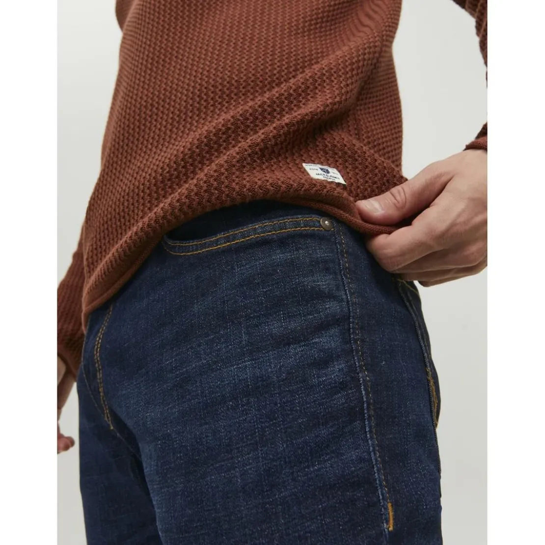 Jack & JonesCoupe regular Regular Fit Bleu en coton Rhys